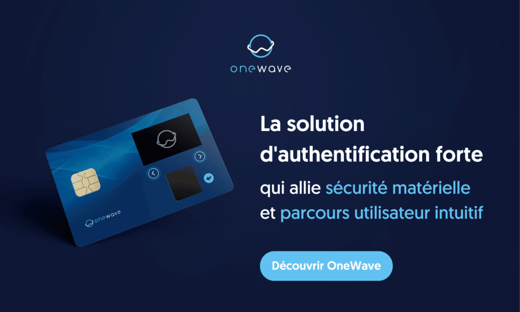 Visuel de la carte biométrique OneWave pour démocratiser l'authentification forte 